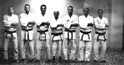 Da esquerda para a direita: Rolker, Royce, Rorion, Helio, Relson, Rickson, Royler